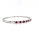 HALF WAY RUBY DIAMOND BANGLE