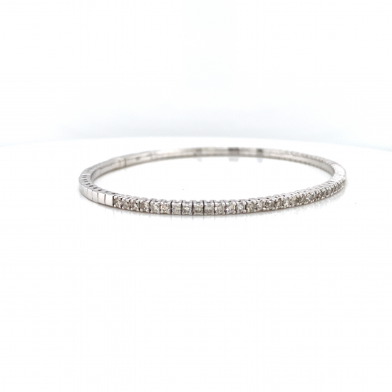 HALF WAY DIAMOND BANGLE