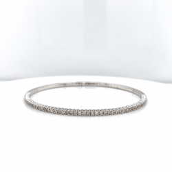 HALF WAY DIAMOND BANGLE