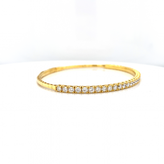 HALF WAY DIAMOND BANGLE