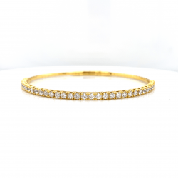 HALF WAY DIAMOND BANGLE