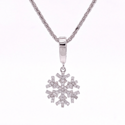 SNOWFLAKE DIAMOND PENDANT