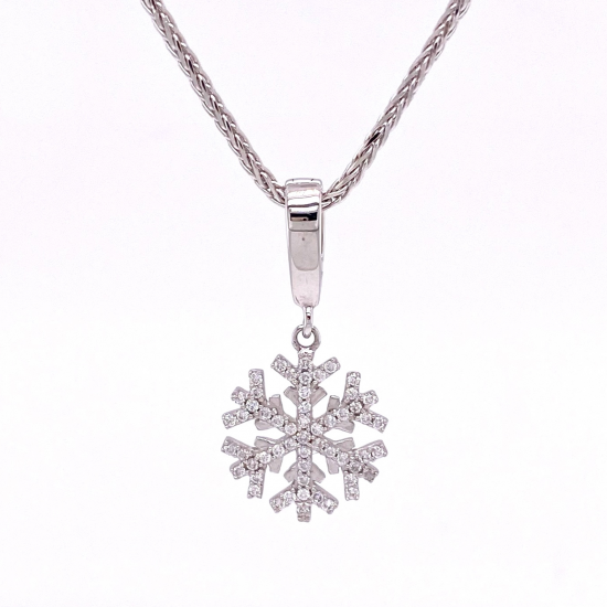 SNOWFLAKE DIAMOND PENDANT