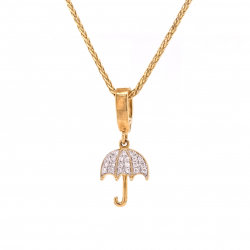 UMBRELLA PAVE DIAMOND PENDANT