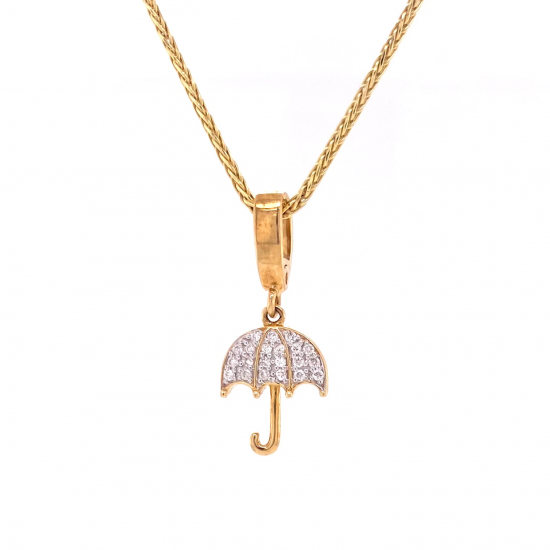 UMBRELLA PAVE DIAMOND PENDANT