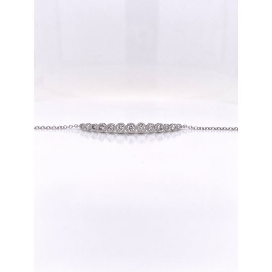 BEZEL SET DIAMOND BRACELET