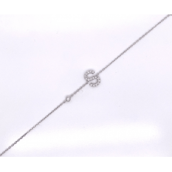 DIAMOND BRACELET WITH LETTER S DIAMOND BRACELET WITH LETTER S