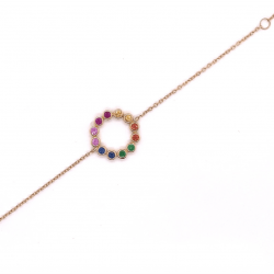 MULTI COLORED CIRCLE OF LIFE BRACELET MULTI COLORED CIRCLE OF LIFE BRACELET