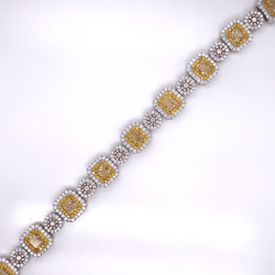 FANCY YELLOW & PINK DIAMOND BRACELET FANCY YELLOW & PINK DIAMOND BRACELET