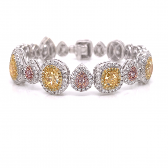 MULTI-COLOR DIAMOND BRACELET