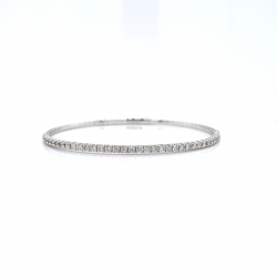 HALF WAY DIAMOND BANGLE