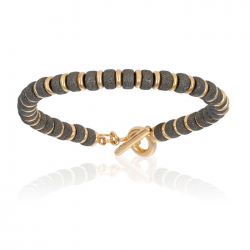 Double Bone Big Beads Bracelet 