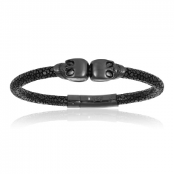 Double Bone Double Skull Bracelet Double Bone Double Skull Bracelet