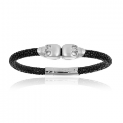 Double Bone Double Skull Bracelet Double Bone Double Skull Bracelet