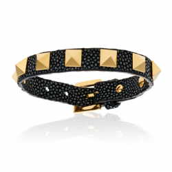 Double Bone Single Stud Bracelet 