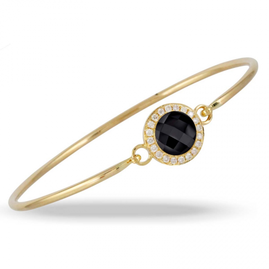 Doves Gatsby Black Onyx Bangle