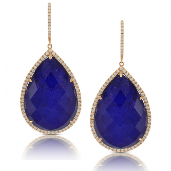 Doves Royal Lapis Earring 