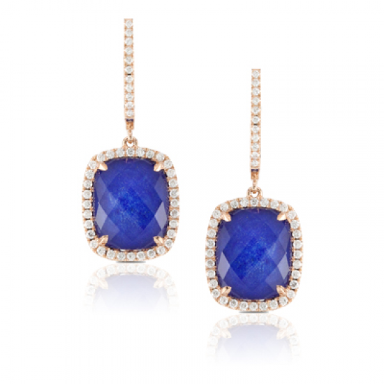 Doves Royal Lapis Earring 