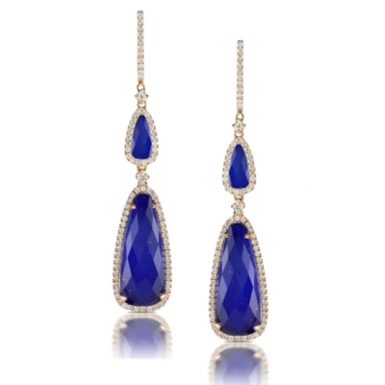 Doves Royal Lapis Earring 