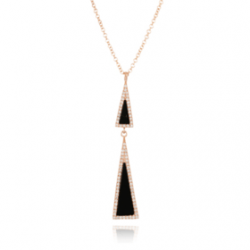 Doves Gatsby Black Onyx Necklace Doves Gatsby Black Onyx Necklace