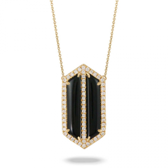 Doves Gatsby Black Onyx Necklace 