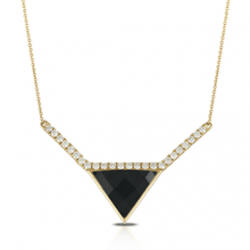 Doves Gatsby Black Onyx Necklace Doves Gatsby Black Onyx Necklace