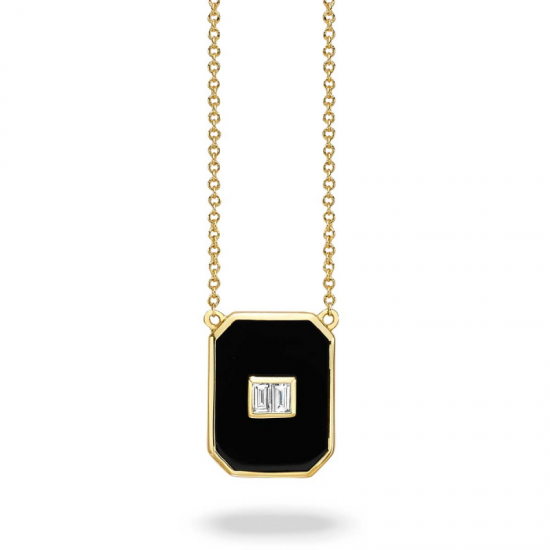 Doves Gatsby Black Onyx Necklace 