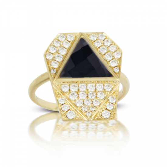 Doves Gatsby Black Onyx Ring 