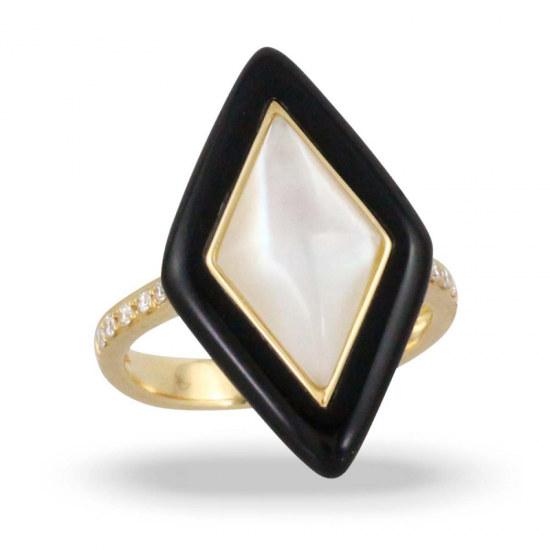 Doves Gatsby Black Onyx Ring 