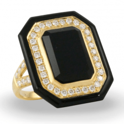 Doves Gatsby Black Onyx Ring Doves Gatsby Black Onyx Ring
