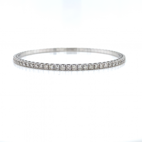 HALF WAY DIAMOND BANGLE