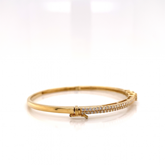 HALF WAY DIAMOND BANGLE