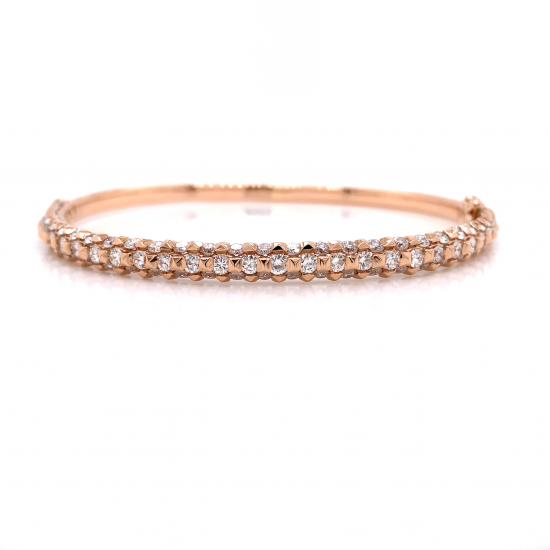 HALF WAY HINGED DIAMOND BANGLE