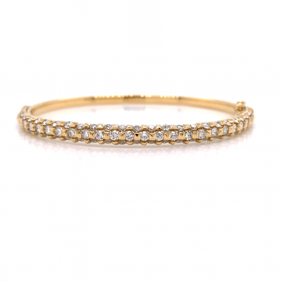 HALF WAY HINGED DIAMOND BANGLE