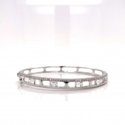 OPEN HINGED DIAMOND BANGLE