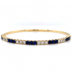 SAPPHIRE DIAMOND BANGLE