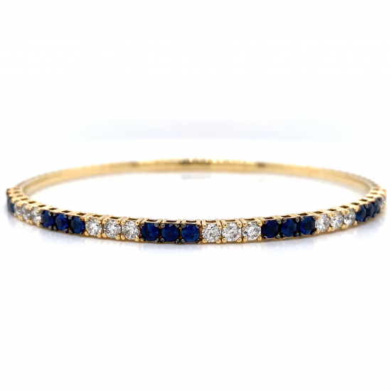 SAPPHIRE DIAMOND BANGLE