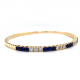 SAPPHIRE DIAMOND BANGLE