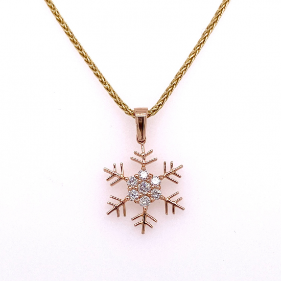 SNOWFLAKE DIAMOND PENDANT