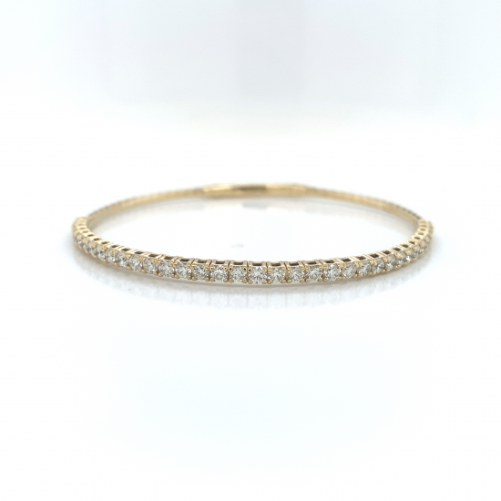 HALF WAY DIAMOND BANGLE