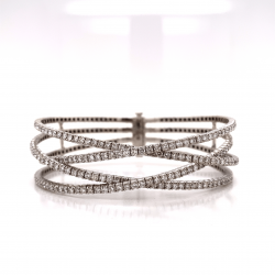 INTERTWINED DIAMOND BANGLE INTERTWINED DIAMOND BANGLE