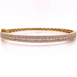 3 ROW DIAMOND BANGLE