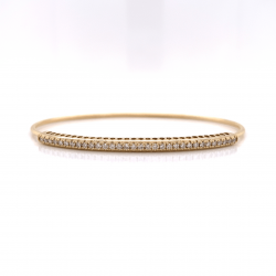 FLEXIBLE HALF WAY DIAMOND BANGLE