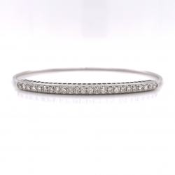 FLEXIBLE HALF WAY DIAMOND BANGLE