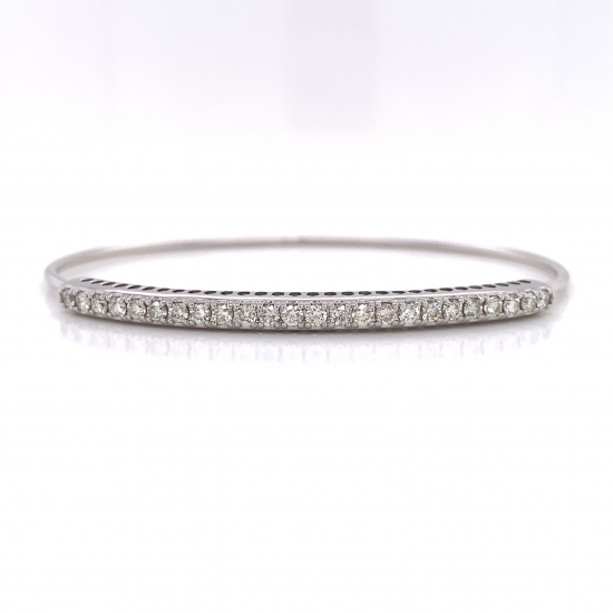 FLEXIBLE HALF WAY DIAMOND BANGLE