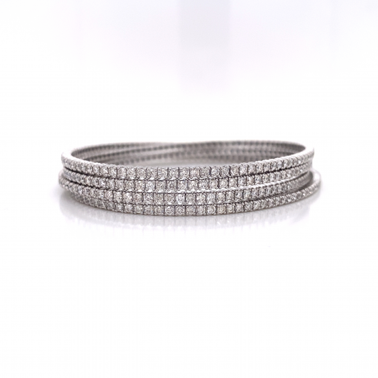 WRAP AROUND DIAMOND BANGLE