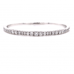 HALF WAY DIAMOND BANGLE