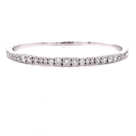 HALF WAY DIAMOND BANGLE