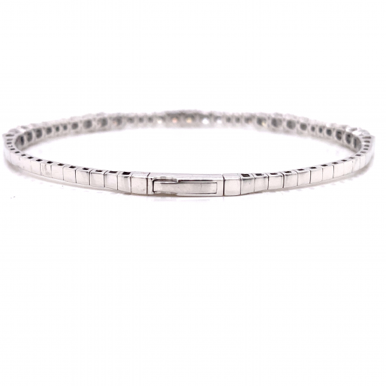 HALF WAY DIAMOND BANGLE