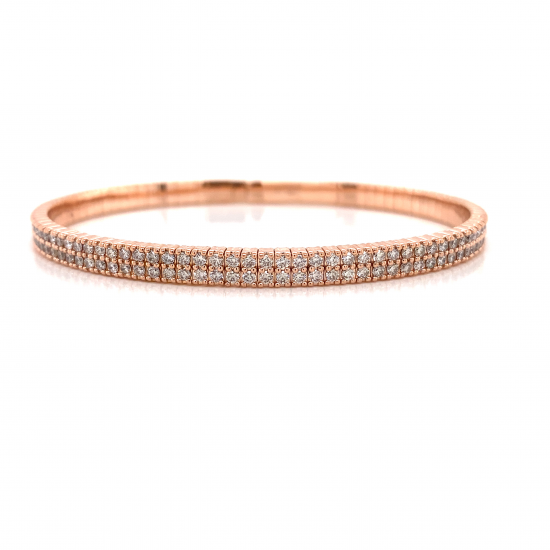 ALL - AROUND DIAMOND DOUBLE ROW BANGLE